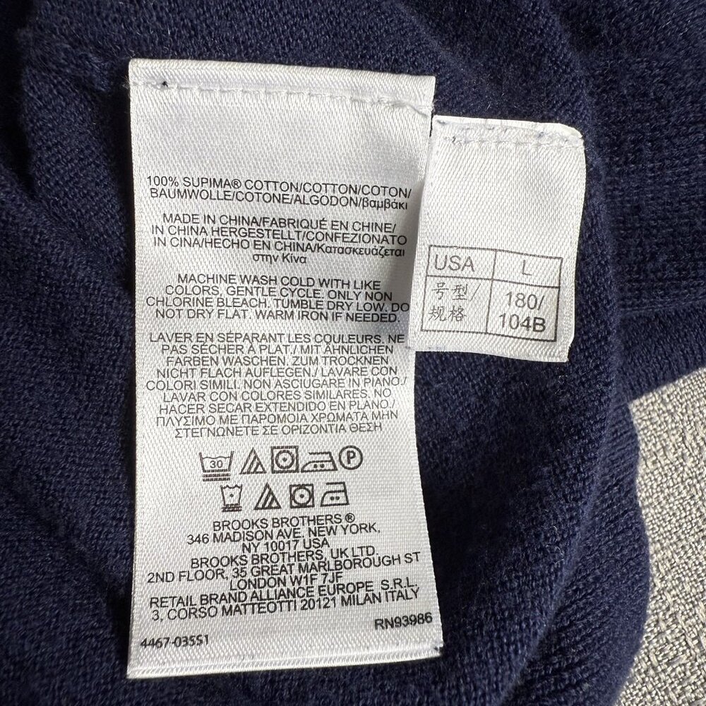 Brooks Brothers Button Up Color Block Cardigan Na… - image 8